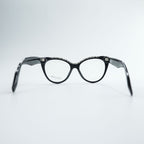 Yohji Yamamoto YY1034 019 Black Cat Eye Eyeglasses Frame 54-17-145