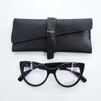 Yohji Yamamoto YY1034 019 Black Cat Eye Eyeglasses Frame 54-17-145