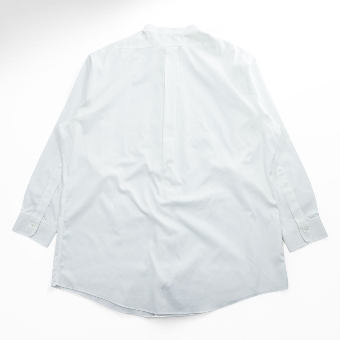 Brooks Brothers バンドカラー 長袖 シャツ XL ホワイト SLIM FIT ノンアイロン 胸ポケット