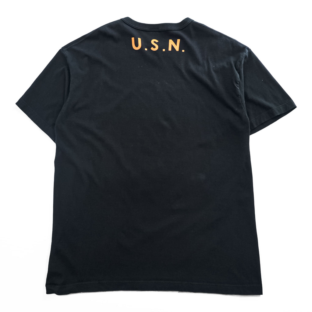 BUZZ RICKSON'S 日本製 クルーネック Tシャツ XXL ブラック TYPE1 CLASS1 ミリタリー ステンシル