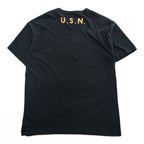 BUZZ RICKSON'S 日本製 クルーネック Tシャツ XXL ブラック TYPE1 CLASS1 ミリタリー ステンシル
