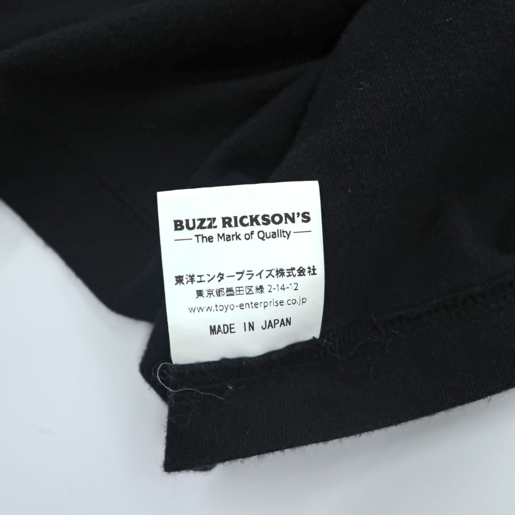 BUZZ RICKSON'S 日本製 クルーネック Tシャツ XXL ブラック TYPE1 CLASS1 ミリタリー ステンシル