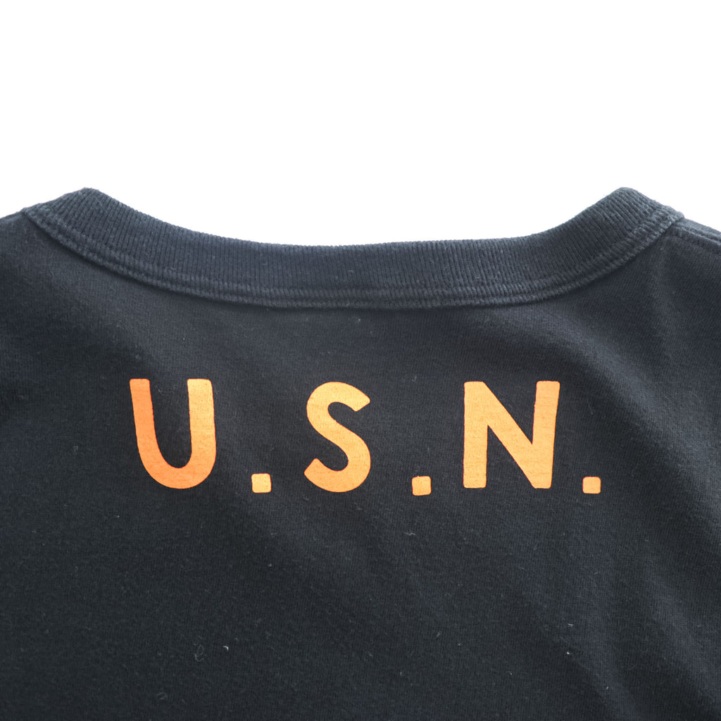 BUZZ RICKSON'S 日本製 クルーネック Tシャツ XXL ブラック TYPE1 CLASS1 ミリタリー ステンシル