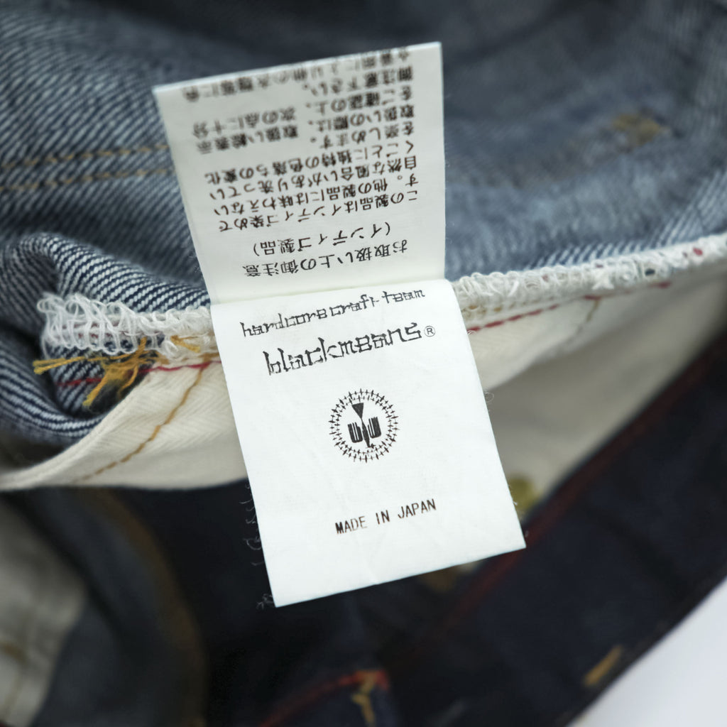 blackmeans Made in Japan Selvedge Denim Pants Jeans M Indigo Blue Denim Hiroshima Denim TAPERED VINTAGE INDIGO 945-70HDP03-1