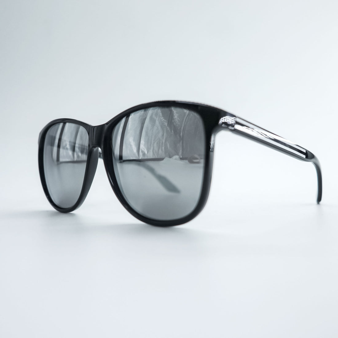 Gucci GG1636/S D28T4 Black Silver Mirror Sunglasses 57-13-135 Made in Italy