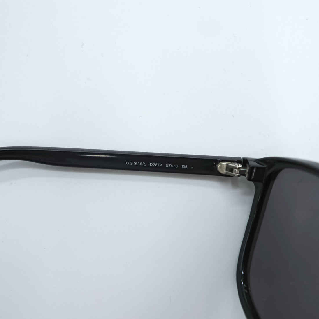 Gucci GG1636/S D28T4 Black Silver Mirror Sunglasses 57-13-135 Made in Italy