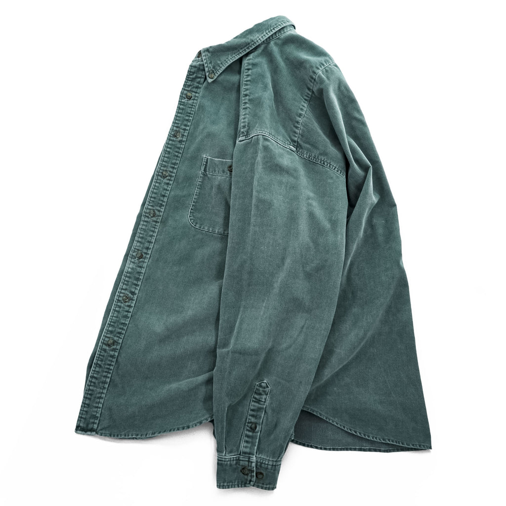 Eddie Bauer 00年代 ヴィンテージ 長袖 ボタンダウンシャツ XL コーデュロイ 胸ポケット ビッグサイズ