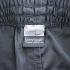 NIKE 2000s Vintage Track Pants, Jersey, Size L, Black, Wide Fit, Single Logo