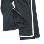 NIKE 2000s Vintage Track Pants, Jersey, Size L, Black, Wide Fit, Single Logo