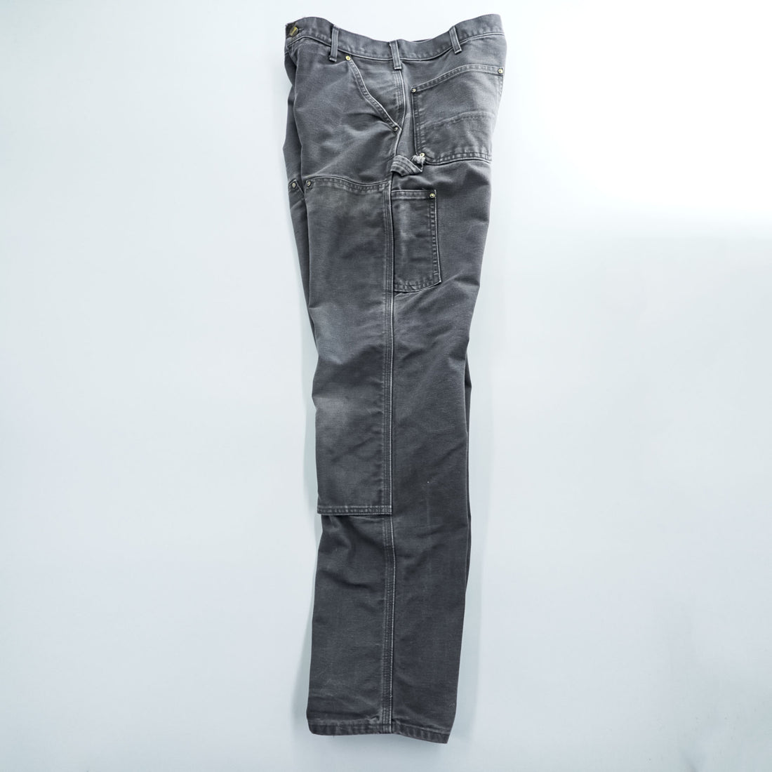 Carhartt B01 GVL Double Knee Double Front Work Pants Gravel Gray Made in USA 32x34 Original Fit
