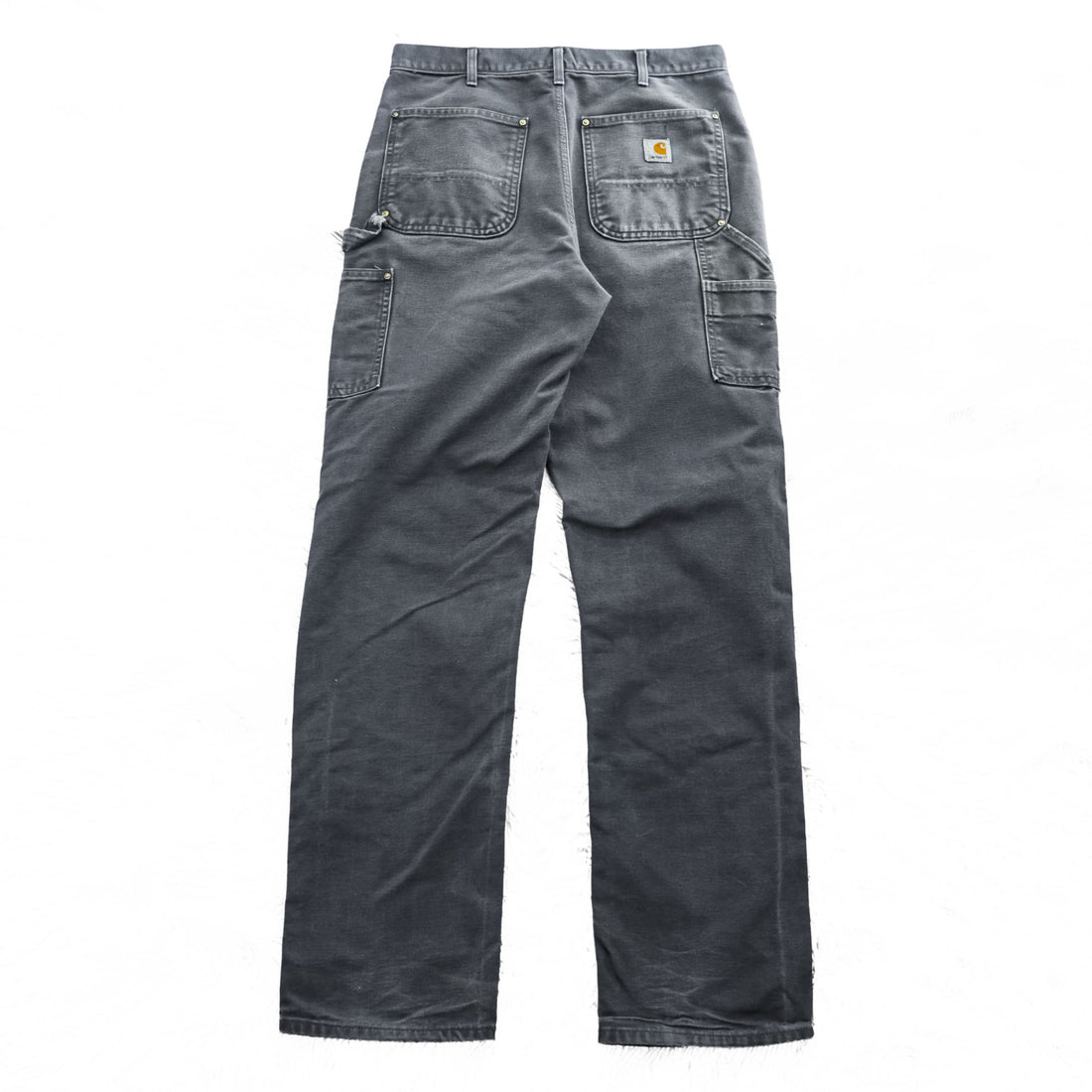 Carhartt B01 GVL Double Knee Double Front Work Pants Gravel Gray Made in USA 32x34 Original Fit
