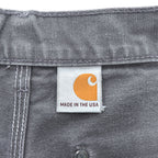 Carhartt B01 GVL Double Knee Double Front Work Pants Gravel Gray Made in USA 32x34 Original Fit