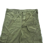 Polo by Ralph Lauren Olive Cargo Pants Drawstring Hem Lyocell Linen Military Trousers