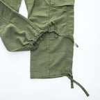 Polo by Ralph Lauren Olive Cargo Pants Drawstring Hem Lyocell Linen Military Trousers