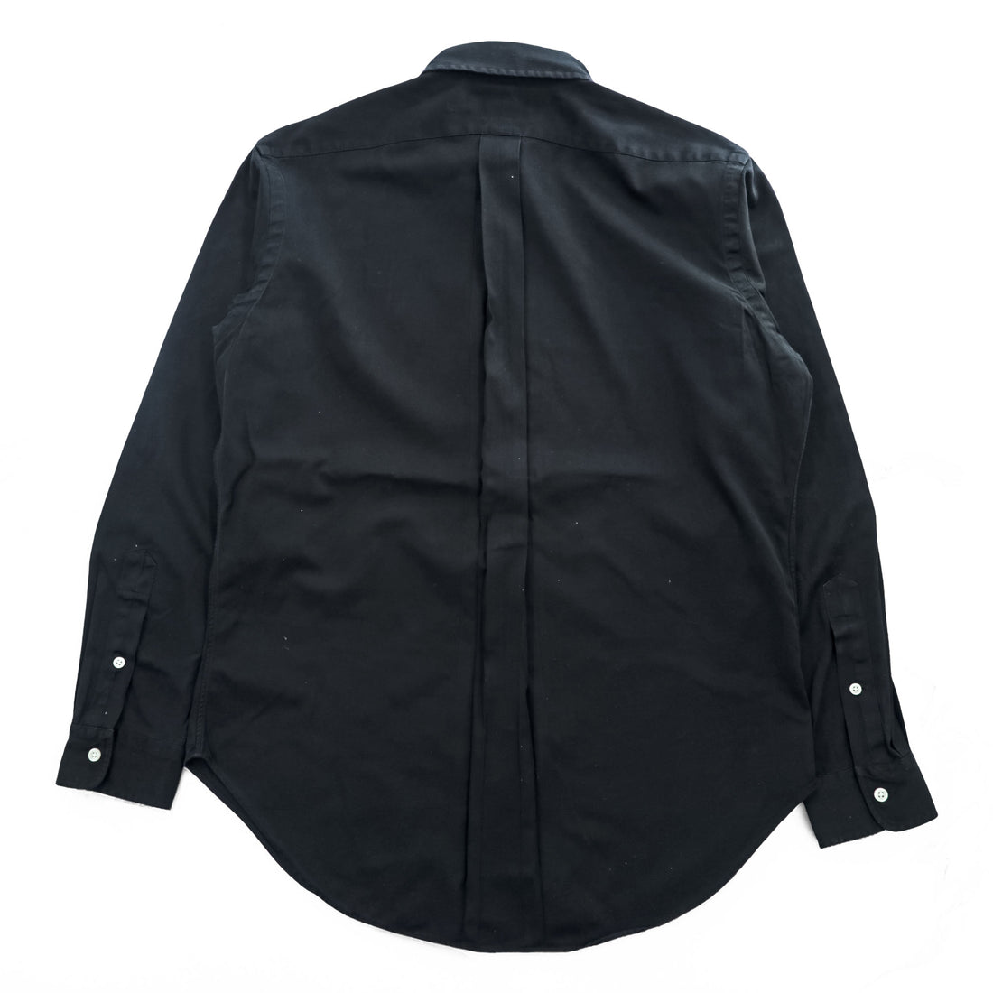 Ralph Lauren 90年代 ヴィンテージ 長袖 ボタンダウンシャツ M ブラック スモールポニー ロゴ 刺繍