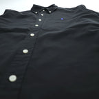 Ralph Lauren 90年代 ヴィンテージ 長袖 ボタンダウンシャツ M ブラック スモールポニー ロゴ 刺繍