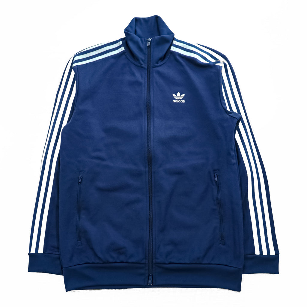 adidas originals ベッケンバウアー トラックジャケット ジャージ M ブルー スタンドカラー トレフォイル 3ストライプス DV1522