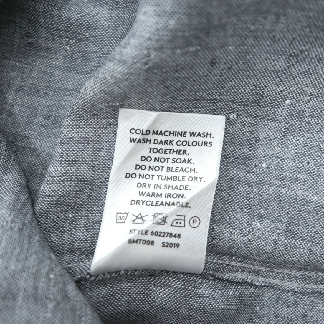 COUNTRY ROAD アイリッシュリネン 長袖 シャツ L グレー 麻100% REGULAR FIT 胸ポケット BAIRD McNUTT