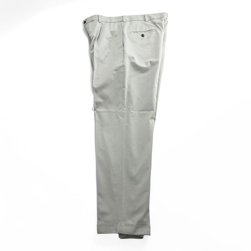 Brooks Brothers Wide Leg, 2-Tuck Pleats Chino Pants, Slacks, Size L, Beige, Double Cuffs, ADVANTAGE CHINO ELLIOT 346