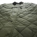 Barbour Maesbury Quilt Jacket Olive Green Corduroy Collar MQU1110 Men’s L