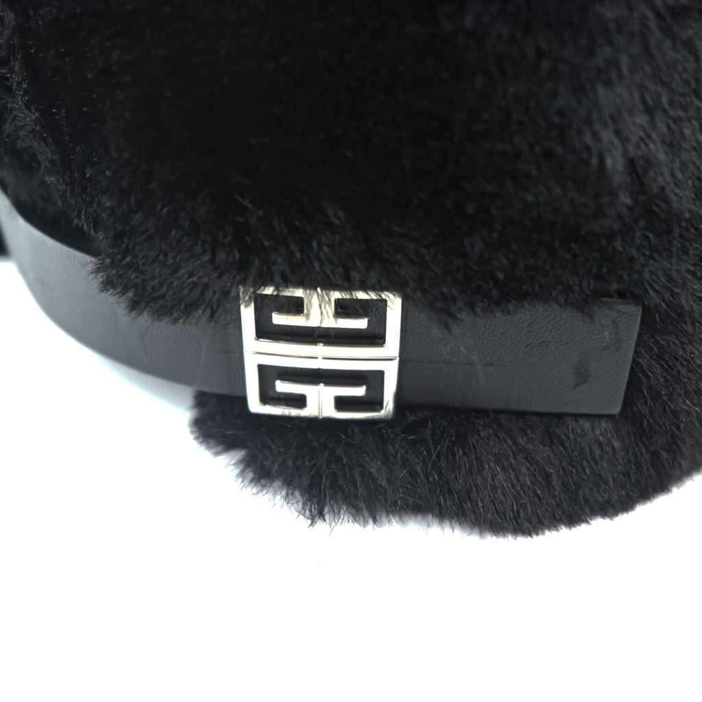 GIVENCHY イタリア製 フェイクファー キャップ FREE アジャスター 4Gバックル SORONA Fur Cap