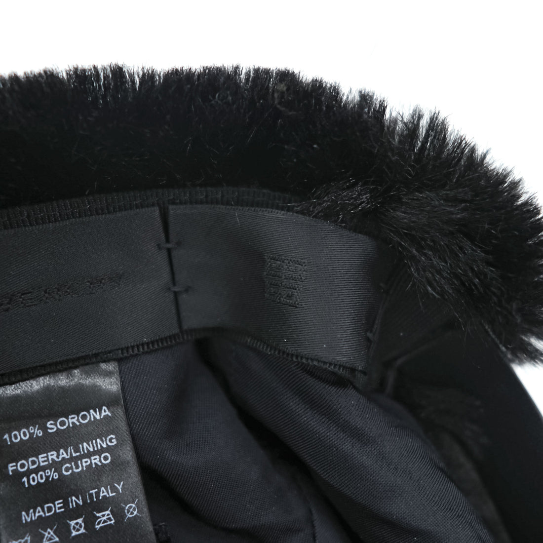GIVENCHY イタリア製 フェイクファー キャップ FREE アジャスター 4Gバックル SORONA Fur Cap