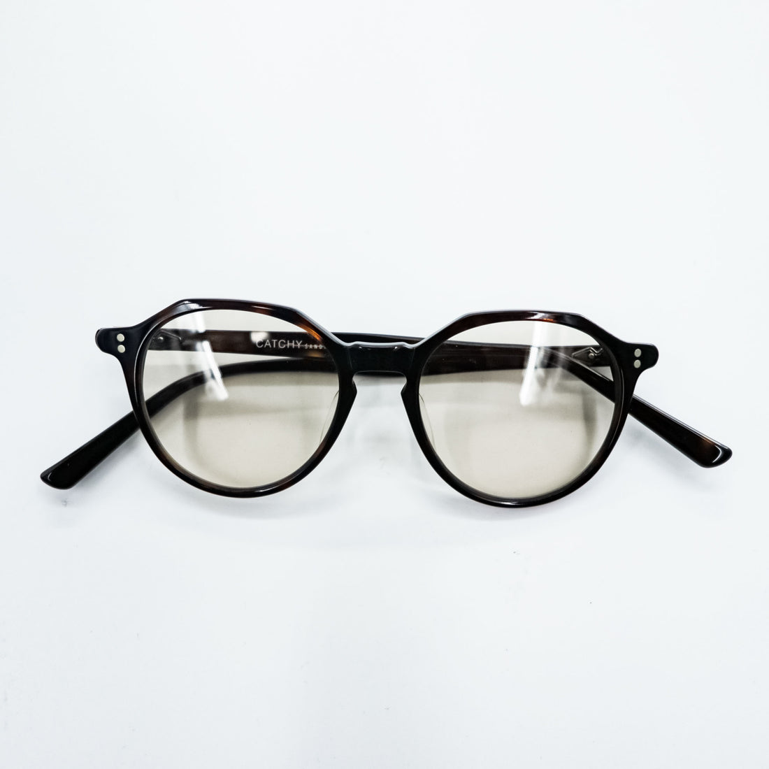 Made in Japan Crown Panto Boston Sunglasses Eyeglasses Brown CATCHY SANDINISTA Kaneko Optical Special Order