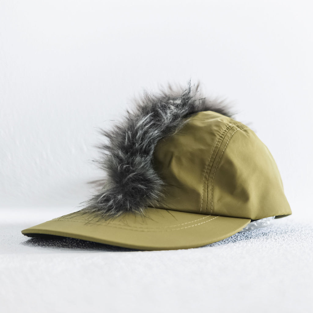 whowhat 日本製 モヒカンキャップ mohican cap カーキ FREE アジャスター ファー