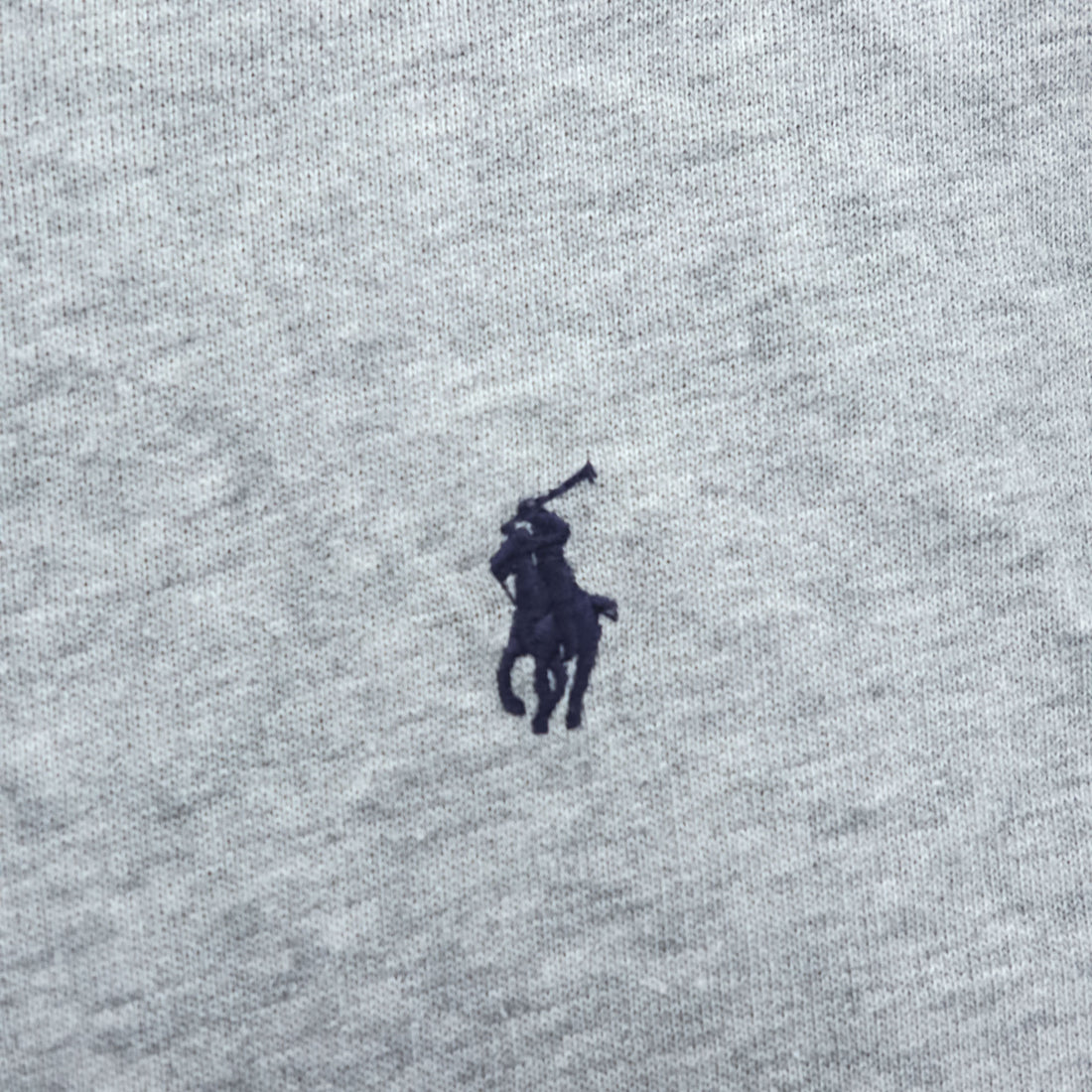 Polo Ralph Lauren 前V スウェット トレーナー M グレー スモールポニー ロゴ 刺繍 パイル裏地