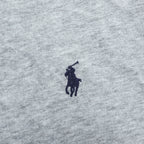 Polo Ralph Lauren 前V スウェット トレーナー M グレー スモールポニー ロゴ 刺繍 パイル裏地