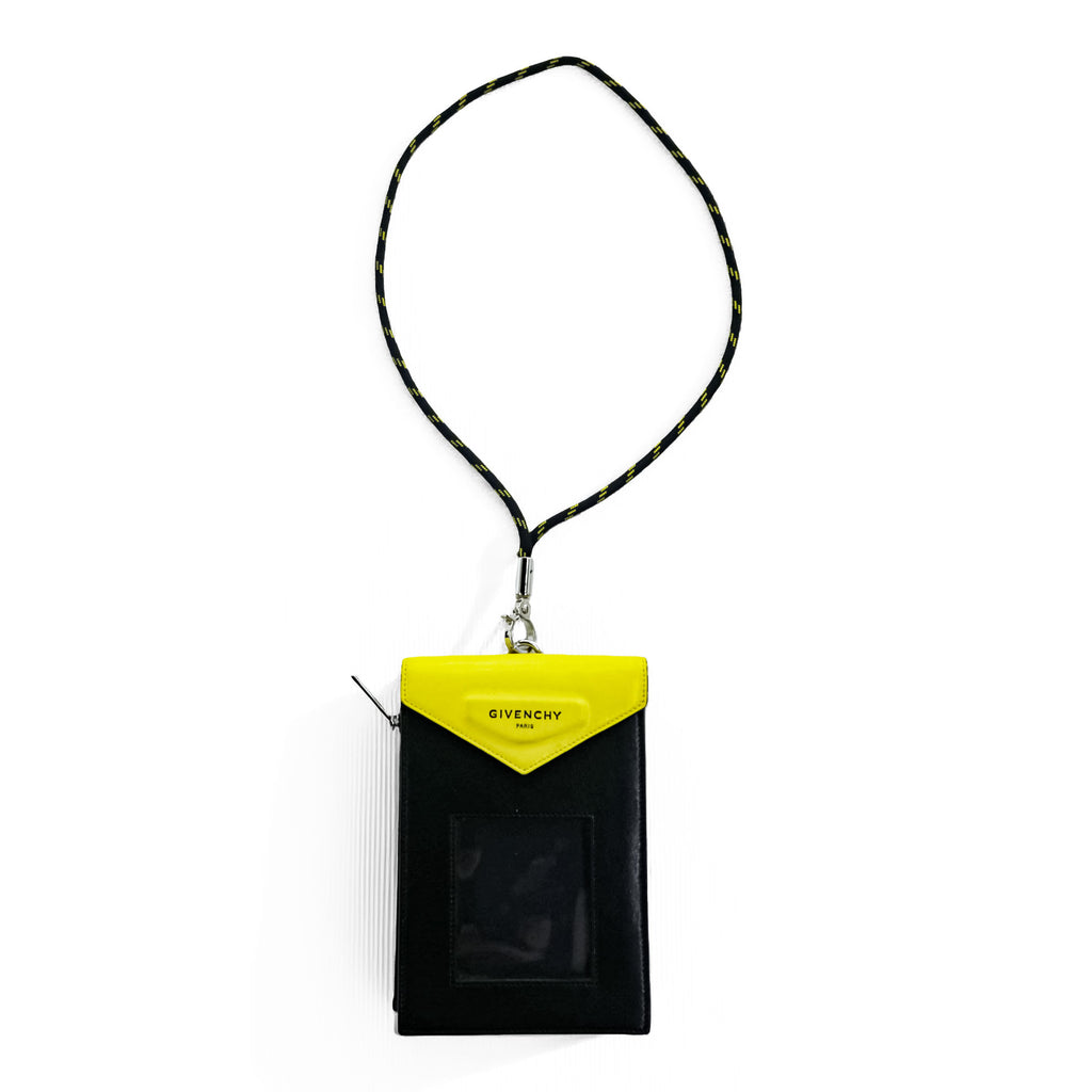 GIVENCHY イタリア製 NECK WINDOW POUCH ポーチ ネックストラップ 財布 イエロー MIMOSA BK6043K0RL 737
