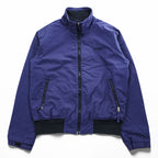 Woolrich ジップアップ ブルゾン スタンドカラー ボンバージャケット L ネイビー WP LAVORI IN CORSO社 イタリア企画