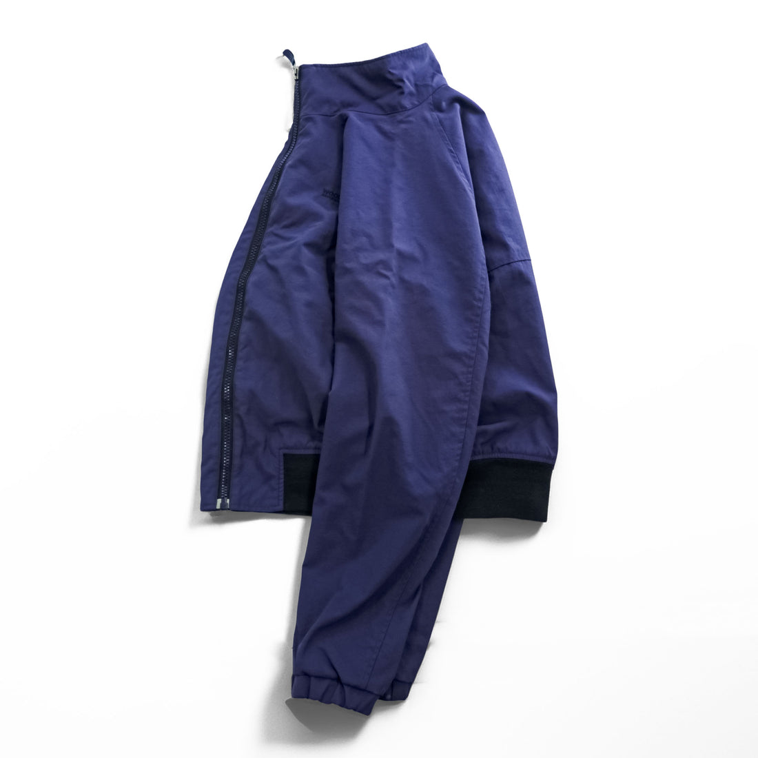 Woolrich ジップアップ ブルゾン スタンドカラー ボンバージャケット L ネイビー WP LAVORI IN CORSO社 イタリア企画
