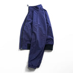 Woolrich ジップアップ ブルゾン スタンドカラー ボンバージャケット L ネイビー WP LAVORI IN CORSO社 イタリア企画