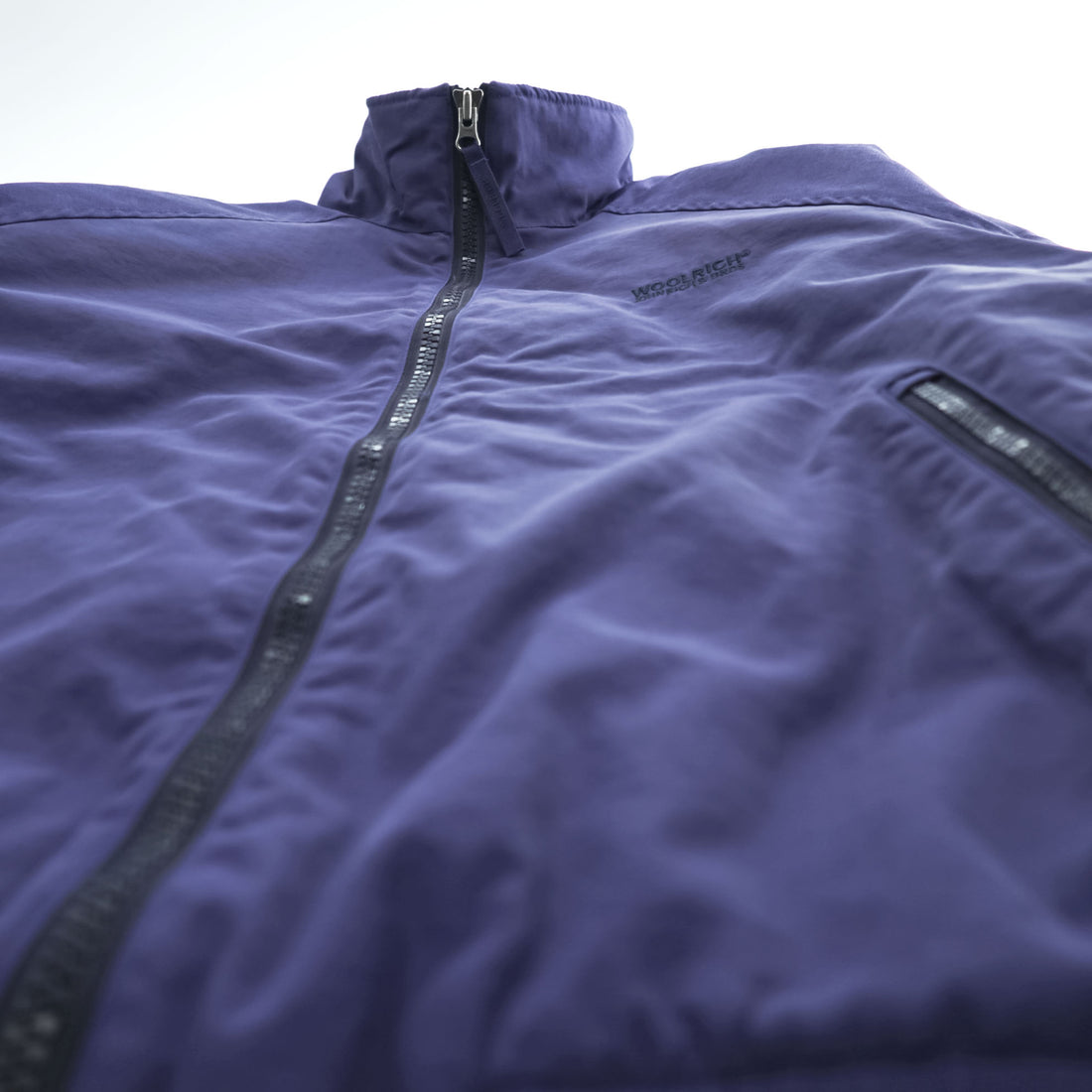 Woolrich ジップアップ ブルゾン スタンドカラー ボンバージャケット L ネイビー WP LAVORI IN CORSO社 イタリア企画