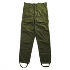 90s Vintage Zekon Michalovce Military Cargo Pants Olive M85 Style Field Trousers Stirrup Hem High Waist Size L