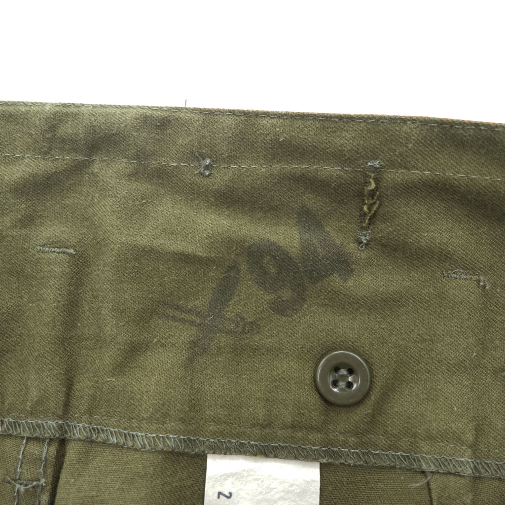 90s Vintage Zekon Michalovce Military Cargo Pants Olive M85 Style Field Trousers Stirrup Hem High Waist Size L