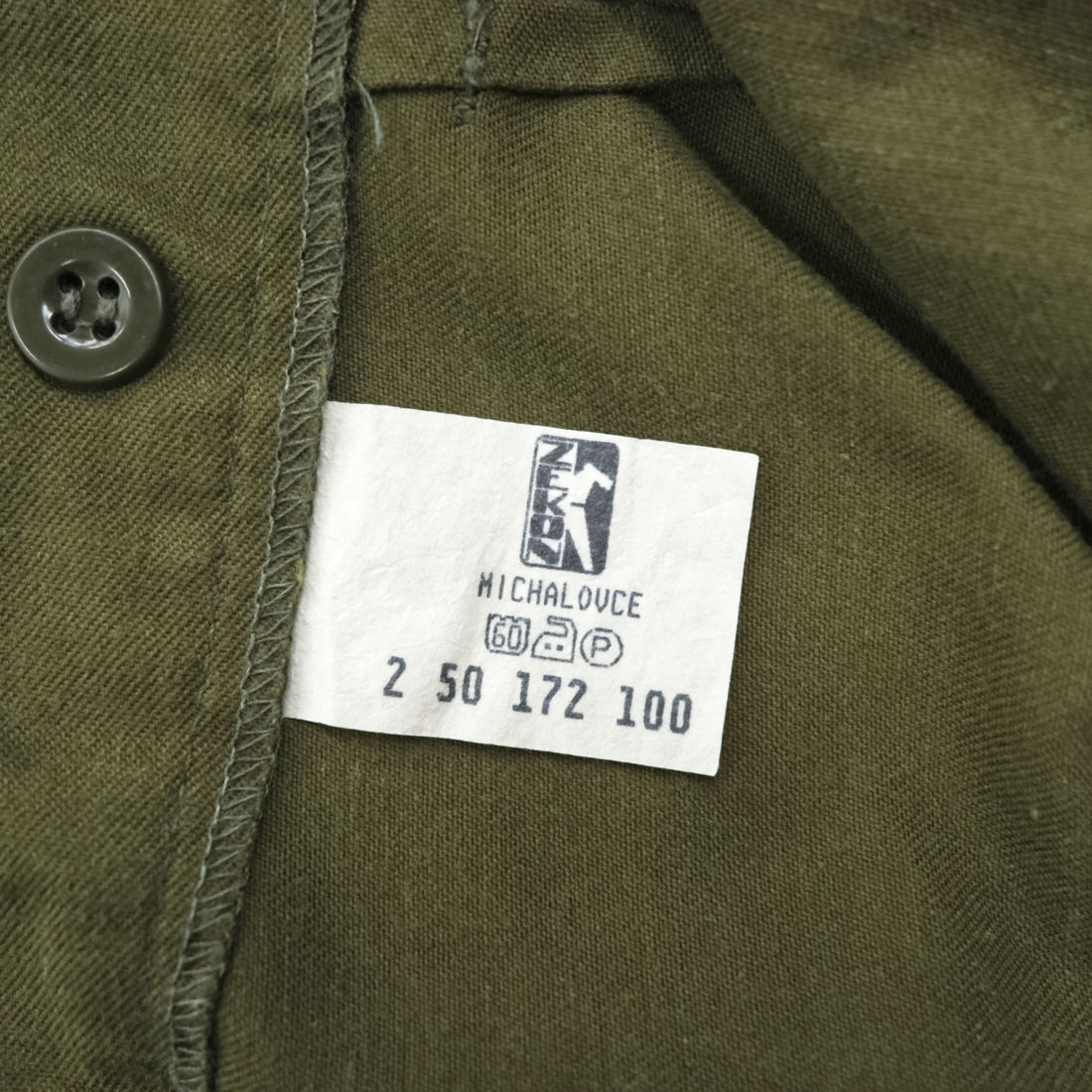 90s Vintage Zekon Michalovce Military Cargo Pants Olive M85 Style Field Trousers Stirrup Hem High Waist Size L