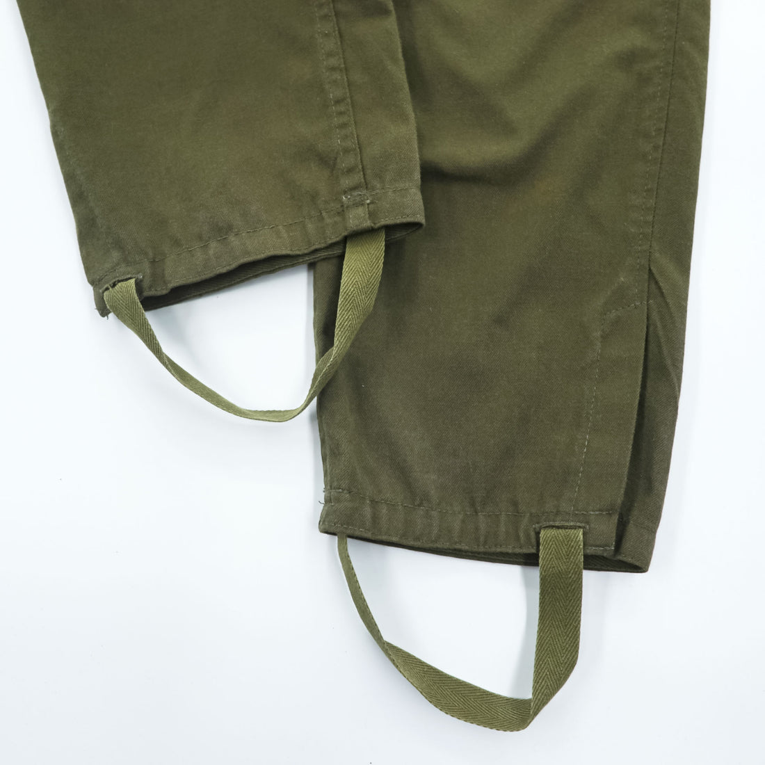 90s Vintage Zekon Michalovce Military Cargo Pants Olive M85 Style Field Trousers Stirrup Hem High Waist Size L
