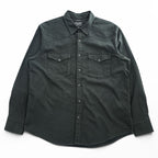 FILSON 長袖 ウエスタンシャツ XL カーキ WESTERN TRIM FIT スナップボタン 胸ポケット