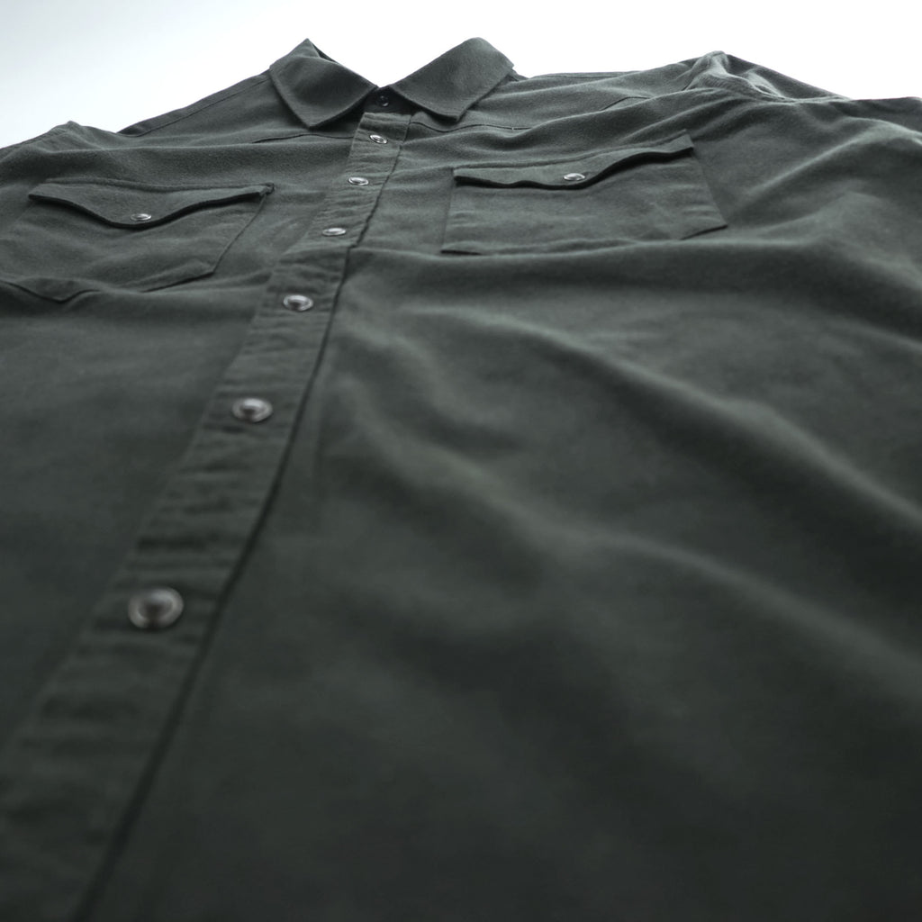 FILSON 長袖 ウエスタンシャツ XL カーキ WESTERN TRIM FIT スナップボタン 胸ポケット