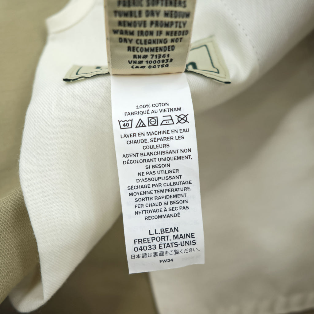 L.L.Bean チノパンツ 34 x 30 ベージュ COMFORT WAIST 未使用品 WRINKLE FREE 形態安定 245698