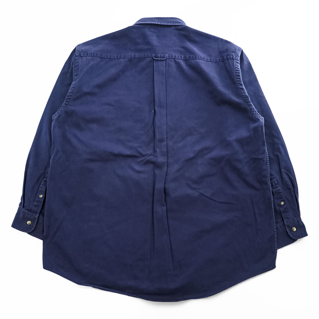 NAUTICA 90年代 ヴィンテージ 長袖 ボタンダウンシャツ XL ネイビー 胸ポケット ジャマイカ製