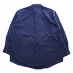 NAUTICA 90年代 ヴィンテージ 長袖 ボタンダウンシャツ XL ネイビー 胸ポケット ジャマイカ製