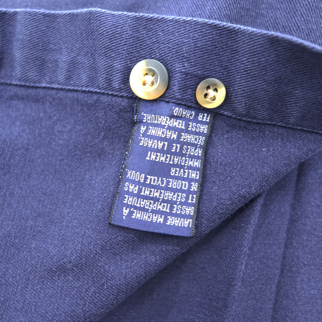 NAUTICA 90年代 ヴィンテージ 長袖 ボタンダウンシャツ XL ネイビー 胸ポケット ジャマイカ製