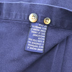 NAUTICA 90年代 ヴィンテージ 長袖 ボタンダウンシャツ XL ネイビー 胸ポケット ジャマイカ製
