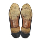Salvatore Ferragamo Italian-made Tassel Fringe Leather Loafers Slip-on US9 Black UR20699