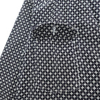 Sasquatchfabrix. 日本製 刺し子 ノーカラー ジャケット カバーオール L ネイビー ホワイト 16SS-JKL-006