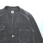 Sasquatchfabrix. 日本製 刺し子 ノーカラー ジャケット カバーオール L ネイビー ホワイト 16SS-JKL-006