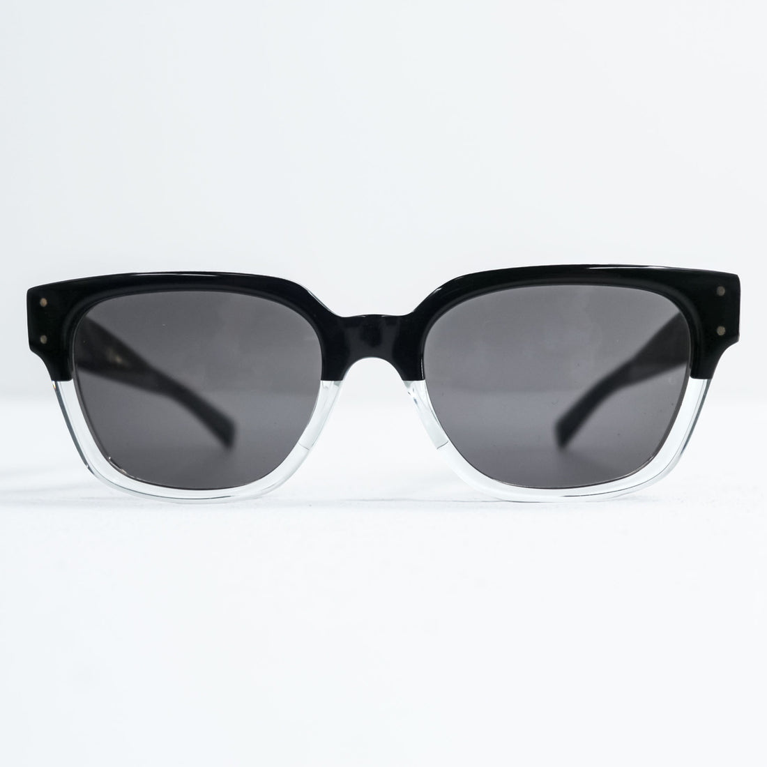 OLIVER GOLDSMITH 日本製 サングラス COMMANDANT ブラック クリア バイカラー Black Float 56_20 145